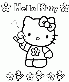 desenhos para imprimir e colorir da Hello kitty